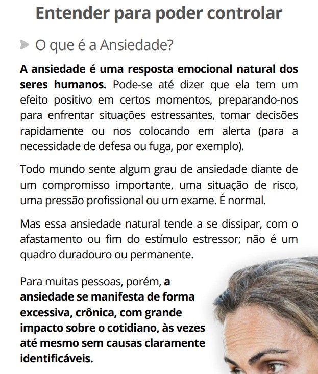 Trecho real do e-book: O que é a Ansiedade