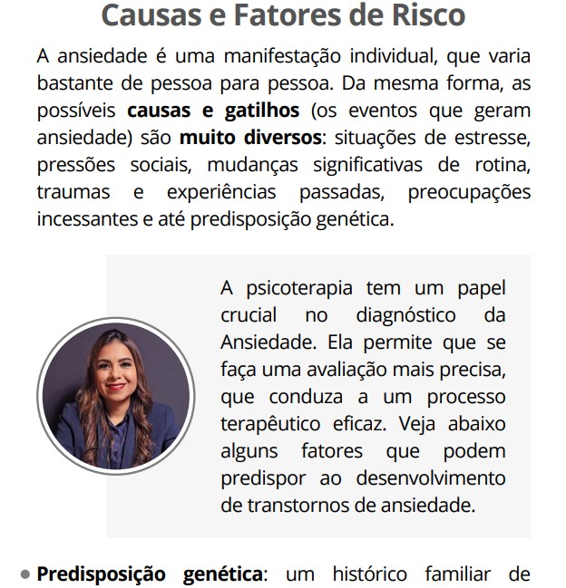 Trecho real do e-book: Causas e Fatores de Risco