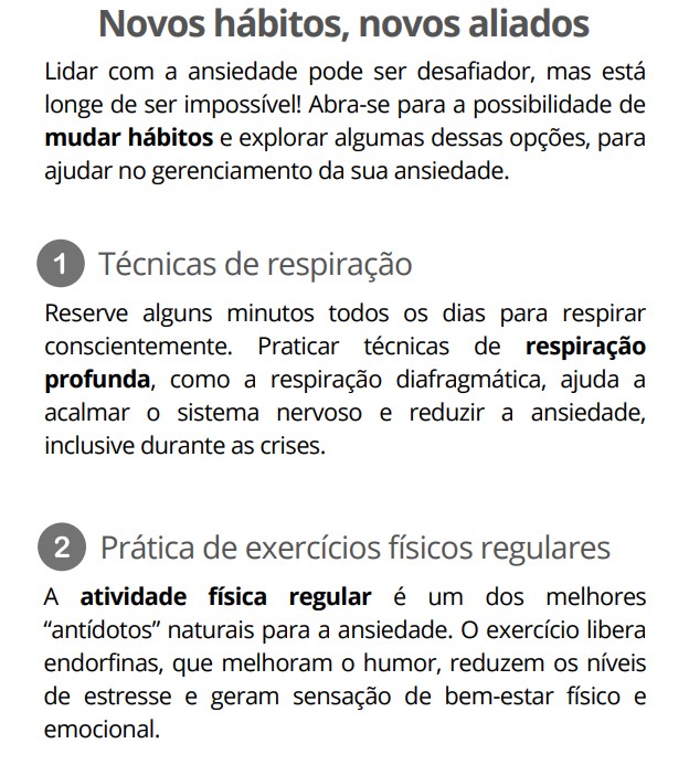Trecho real do e-book: Novos hábitos, novos aliados